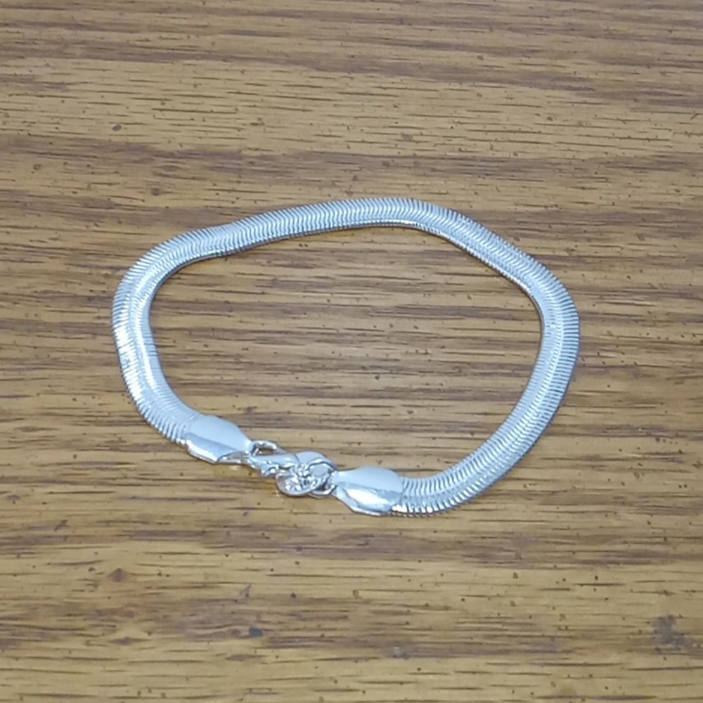 Sterling silver snake bracelet